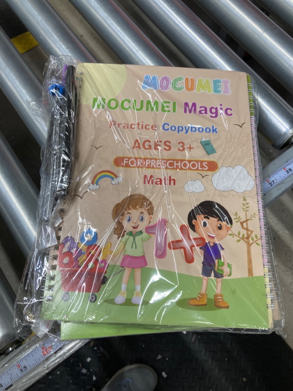 Photo 3 of MOCUMEI Magic Reusable Copybook for Kids-Practice Copybook for Age 3-5 Calligraphy Simple Hand Lettering-Reusable Writing Practice Book(10.3 x 7.3 in)