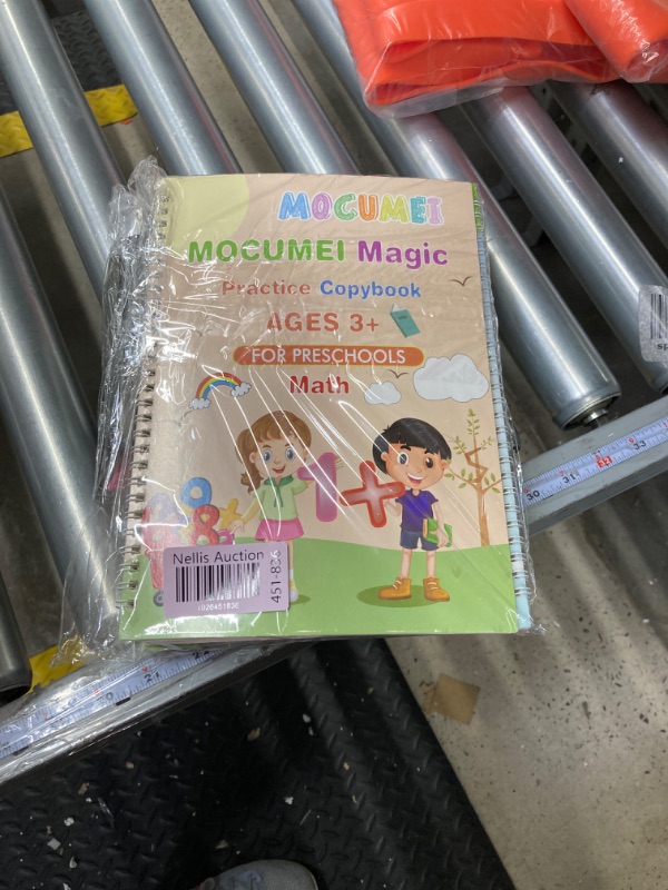 Photo 2 of  2 books MOCUMEI Magic Reusable Copybook for Kids-Practice Copybook for Age 3-5 Calligraphy Simple Hand Lettering-Reusable Writing Practice Book(10.3 x 7.3 in)