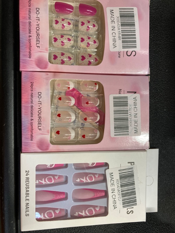 Photo 1 of 3 PACK 24 PCS BEAUTIFUL FAKE NAILS 