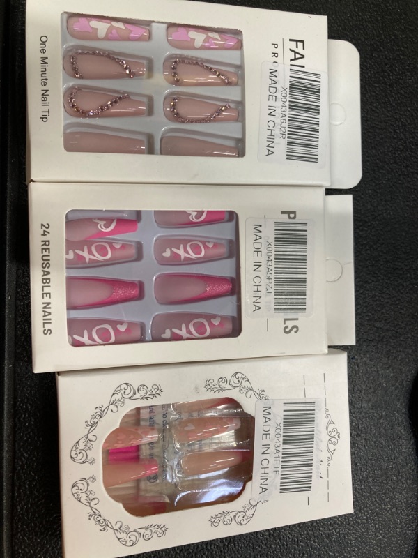 Photo 1 of 3 PACK 24 PCS BEAUTIFUL FAKE NAILS 