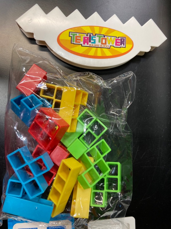 Photo 1 of Tetra Tower Game-16 PCS Tetra Tower Stacking Game,Family Board Game, Balance Stacking Block Game Great for Family, Parties, Travel, (16 PCS+22 Card)