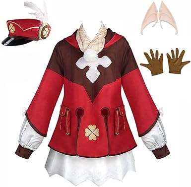 Photo 1 of Klee Cosplay Costume Klee Cosplay Outfit Dress Game Characters Full Set Uniform Suit Halloween