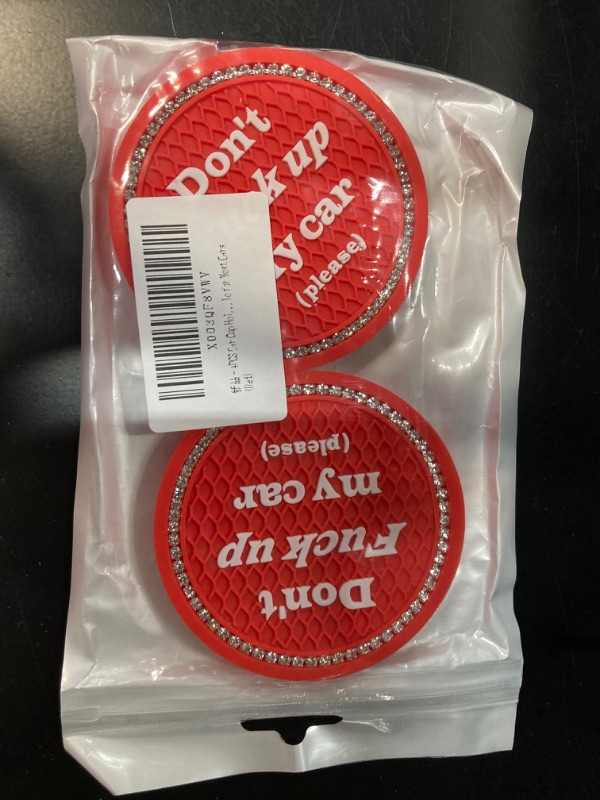 Photo 1 of 4 PCS Bling Car Cup Coaster