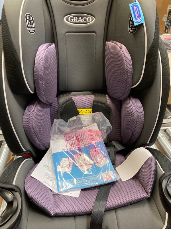 Photo 2 of Graco SlimFit 3 in 1 Car Seat, Slim & Comfy Design Saves Space in Your Back Seat, Annabelle, 1 Count (Pack of 1) SlimFit Annabelle