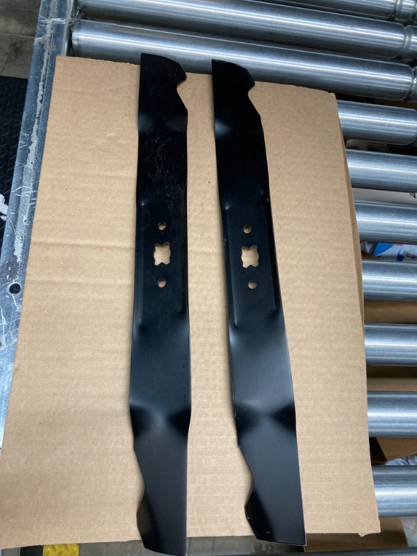 Photo 2 of (2 Pack) Replacement Mulching Lawn Mower Blades Cub-Cadet MTD Troy Bilt 942-0741A, 742-04100, 742-0741, 742-0741A, 942-0741, Fits TB110 TB130 TB210 TB230 TB220 TB240 TB280ES TB320 for 21” Deck Mower https://a.co/d/37wSJ90