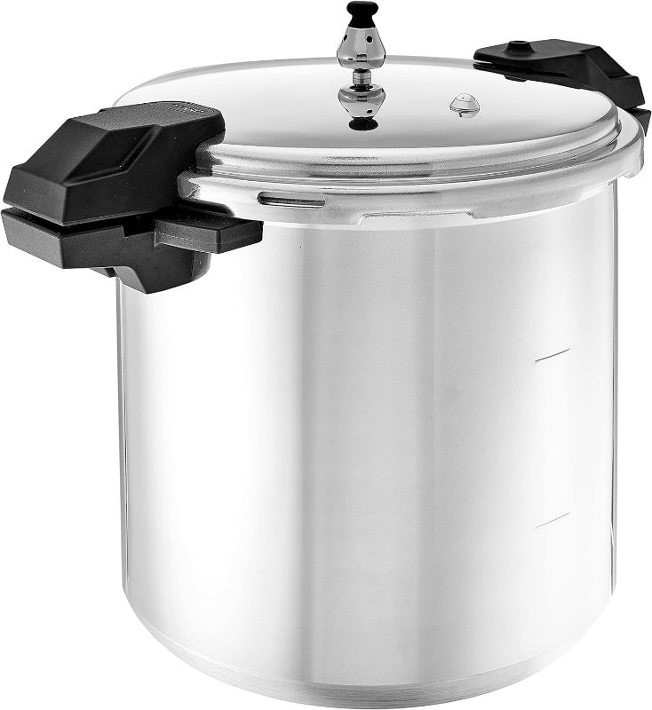 Photo 1 of 5 / 10 / 15-PSI Pressure Cooker / Canner Cookware, 22-Quart, Silver