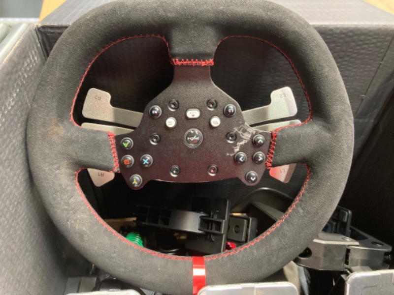 Photo 1 of Force Feedback Steering Wheel Gaming, V10 Racing Wheel 270/900 Degree with Adjustable Linear Pedals and 6+1 Shifter Gaming Racing Steering Wheel for PC, Xbox One, Xbox Series S/X, PS4