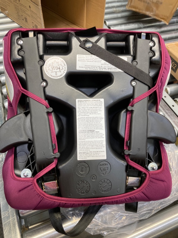 Photo 3 of Diono Solana 2 XL 2022, Dual Latch Connectors, Lightweight Backless Belt-Positioning Booster Car Seat, 8 Years 1 Booster Seat, Pink NEW! LATCH Connect Single Pink