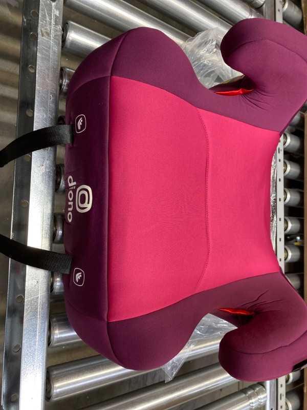 Photo 2 of Diono Solana 2 XL 2022, Dual Latch Connectors, Lightweight Backless Belt-Positioning Booster Car Seat, 8 Years 1 Booster Seat, Pink NEW! LATCH Connect Single Pink