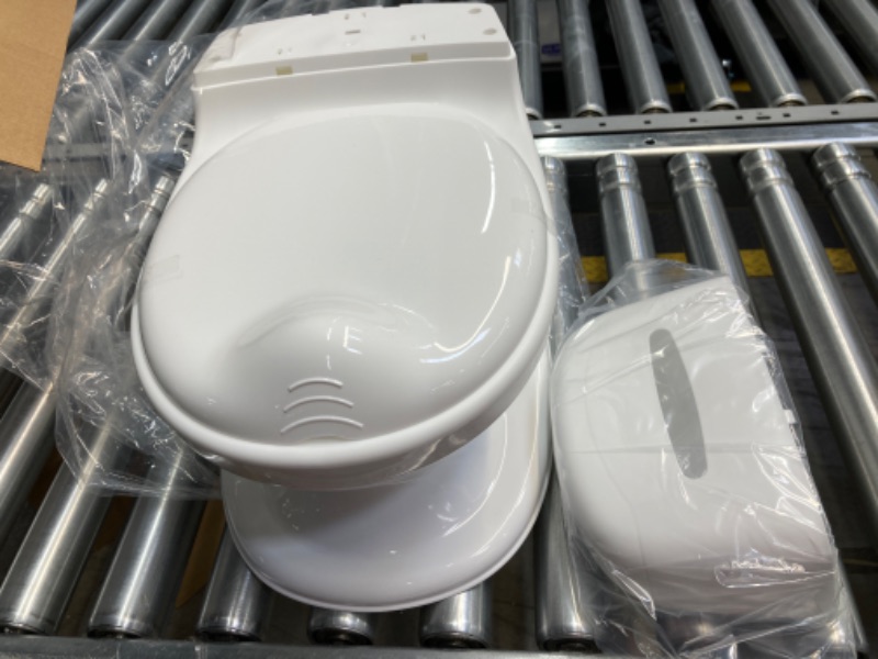Photo 1 of Nuby My Real Potty Training Toilet with Life-Like Flush Button & Sound for Toddlers & Kids, White 1st Stage White