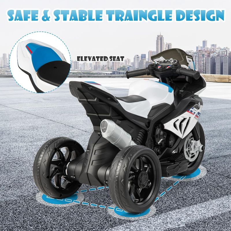 Photo 1 of Motorcycle for Kids, 12V Battery Powered Licensed BMW Kids Motorcycle 