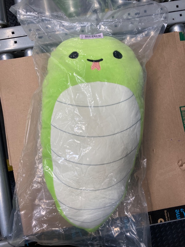 Photo 2 of Cute Long Snake Plush Toy, 20Inch Adorable Green Snake Stuffed Animal, Snake Boby Pillow Kawaii Big Squishy Snake Plushies Hugging Throw Pillow Gift for Kids Girls Boys