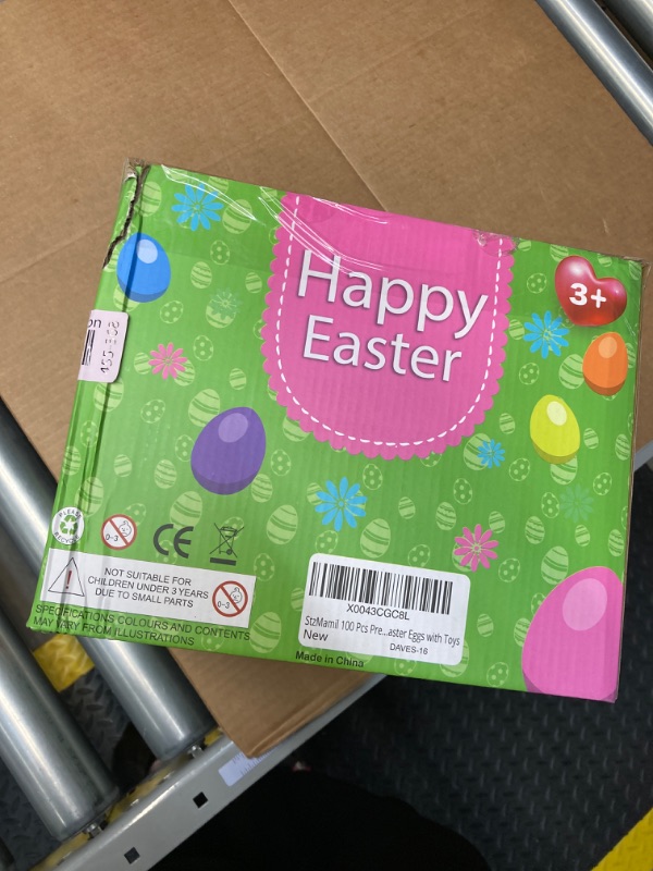 Photo 1 of [6 Surprise Golden Eggs] 100 Pack Prefilled Easter Eggs with Assorted Toys, 100 Plastic Easter Eggs Fillers with 100 Fidget Toys, Easter Eggs Hunt Party Favor for Kids Girls Boys Easter Basket Stuffer Style 1