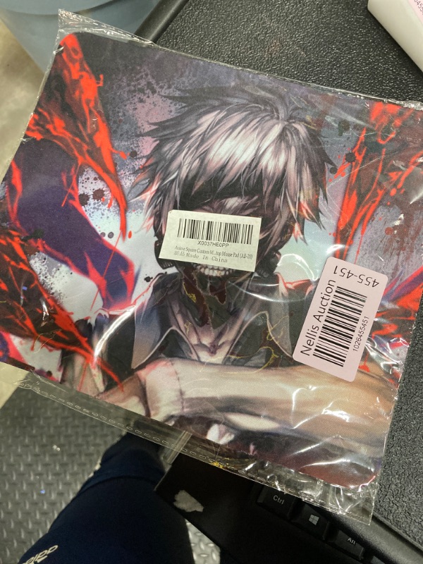 Photo 1 of Anime Square Custom Mouse Pad, Gaming Mouse Pad Non-Slip Rubber Base, Laptop Mouse Pad, Office Desktop Mouse Pad (AB-20)