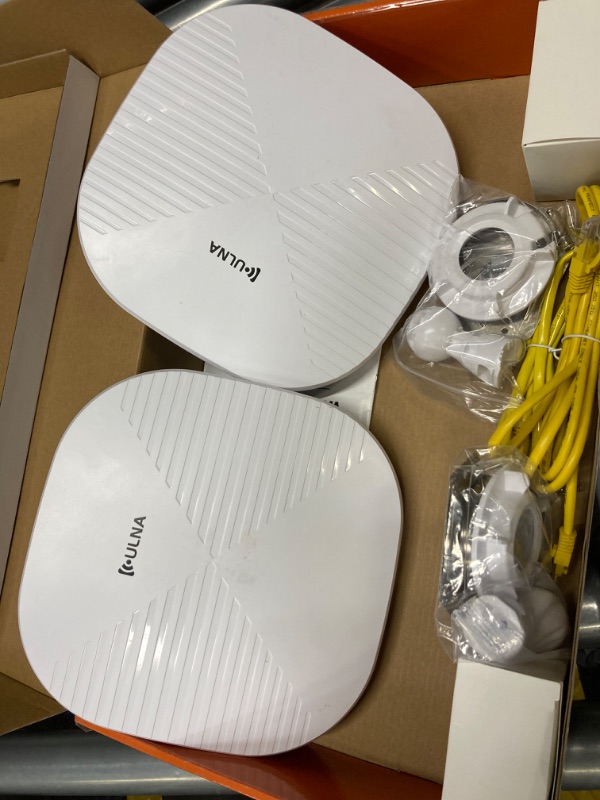 Photo 3 of Gigabit Wireless Bridge, 5KM Point to Point/Multipoint WiFi Bridge, 5.8G High Speed ULNA CPE801 with 2×1000Mbps Ethernet Port, Plug and Play PTP/PTMP CPE for Outdoor Buildings Shop/Garage/Barn