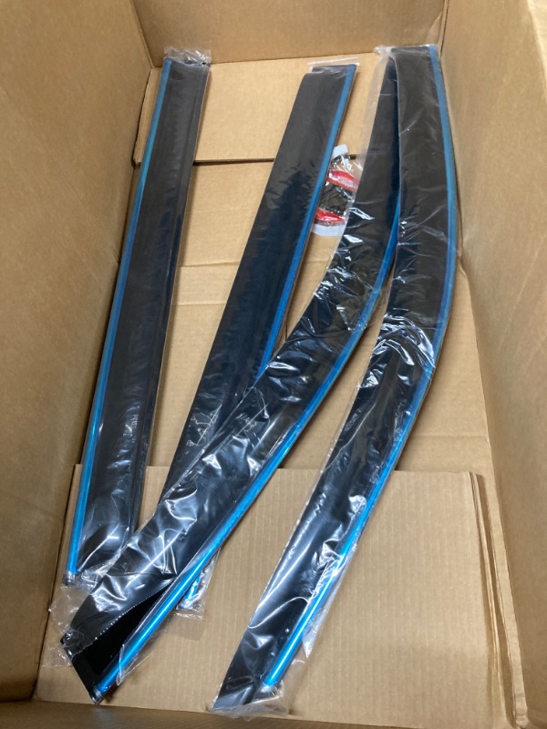 Photo 1 of 4X Deflectors Compatible with BYD Song Plus EV 2024 2023 2022 2021 2020 Accessories Car Side Window Visor Rain Eyebrow Guards Wind Sun Visor (Color : 6PCS Transparent)