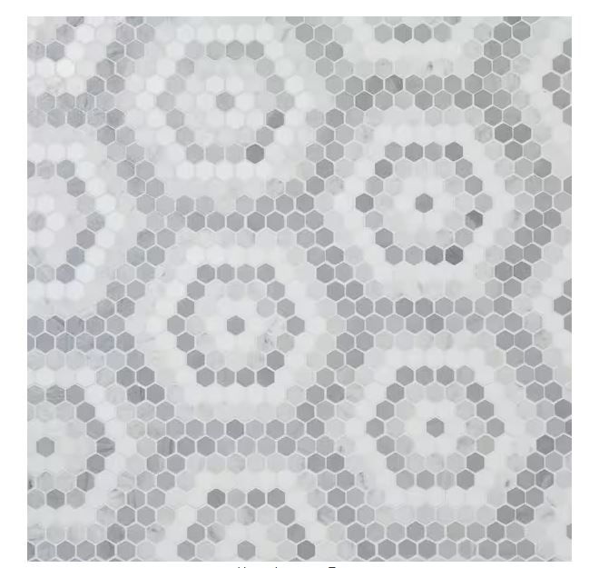 Photo 1 of Ivy Hill Tile
Hyperion Honeycomb Gray 10.23 in. x 11.53 in. Polished Marble Mosaic Floor and Wall Tile (0.81 sq. ft. /Each)
*****(5 SHEETS)*****