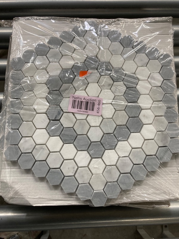 Photo 3 of Ivy Hill Tile
Hyperion Honeycomb Gray 10.23 in. x 11.53 in. Polished Marble Mosaic Floor and Wall Tile (0.81 sq. ft. /Each)
*****(5 SHEETS)*****