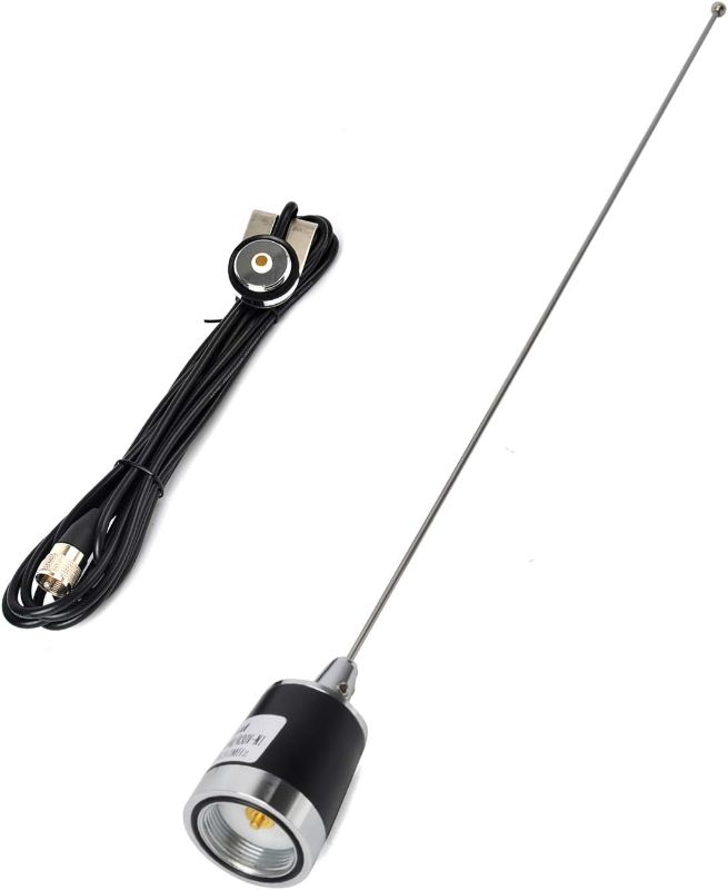 Photo 3 of HYS CB Mobile Antenna, 27Mhz 11meter Car Outdoor Antenna, 40.5in UHF-Male (PL259) Connector for Midland Cobra Yaesu Uniden Icom Vehicle Transceiver Two Way Radio