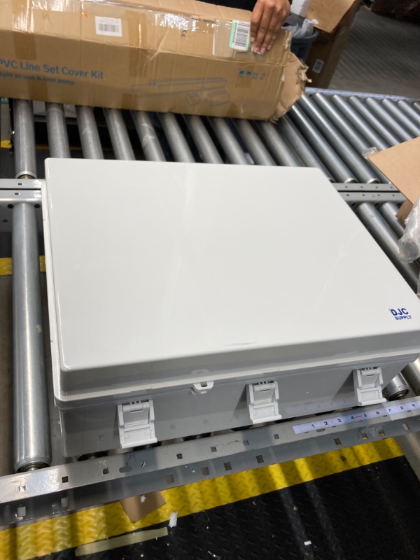 Photo 1 of Co. ABS Waterproof IP67 15.75" x 19.68" x 7.87" Hinged Electronics Box with Mounting Plate, and Plastic Cover, Bracket 15.75" x 19.68" x 7.87" Plastic Cover