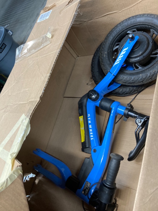 Photo 2 of ***DAMAGED, SEE NOTES*** K8 Electric Bike for Kids, 250W Electric Balance Bike Ages 3-5 Years Old, Kid Electric Motorcycle with 3 Speed Modes, 12 inch Inflatable Tire and Adjustable Seat Blue