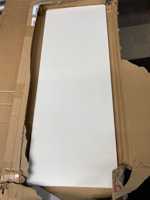 Photo 1 of HONJIE Computer Desk Extension Board, Suitable for Office desks, Sturdy Mouse arm Support, Computer Desk Extender, Suitable for Home and Office (25.2"*9.45"(64cm*24cm), White Carbon Fiber)… White Carbon Fiber 64cm*24cm(25.2"*9.45")