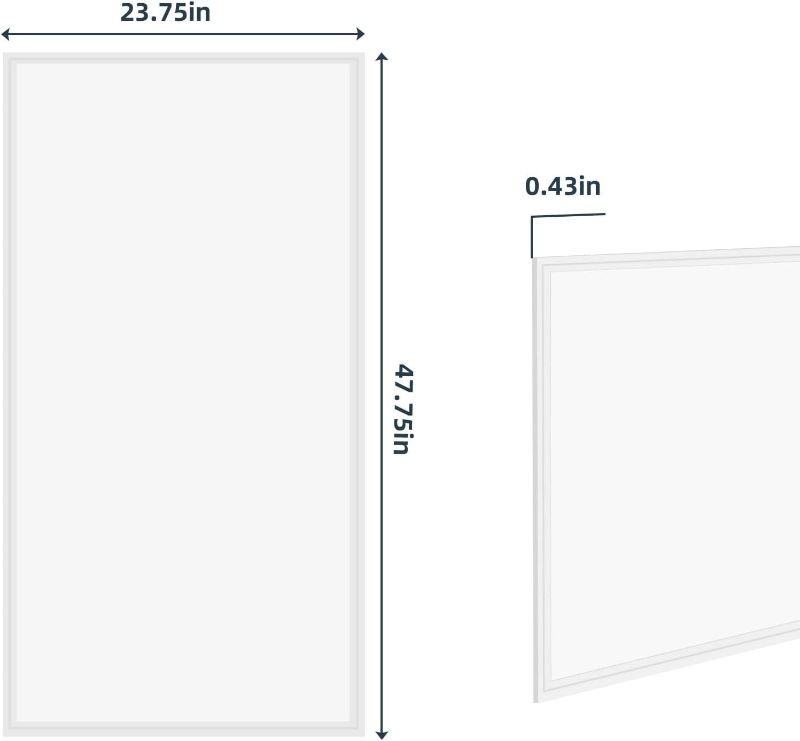 Photo 1 of ***MINOR DAMAGE, DENTS TO THE LIGHT FRAME*** 2X4 LED Flat Panel Light,75Watt,0-10V Dimmable,7800 Lumens,5000K Daylight White Color, Drop Ceiling Flat LED Light Panel,Recessed Edge-Lit Troffer Fixture
