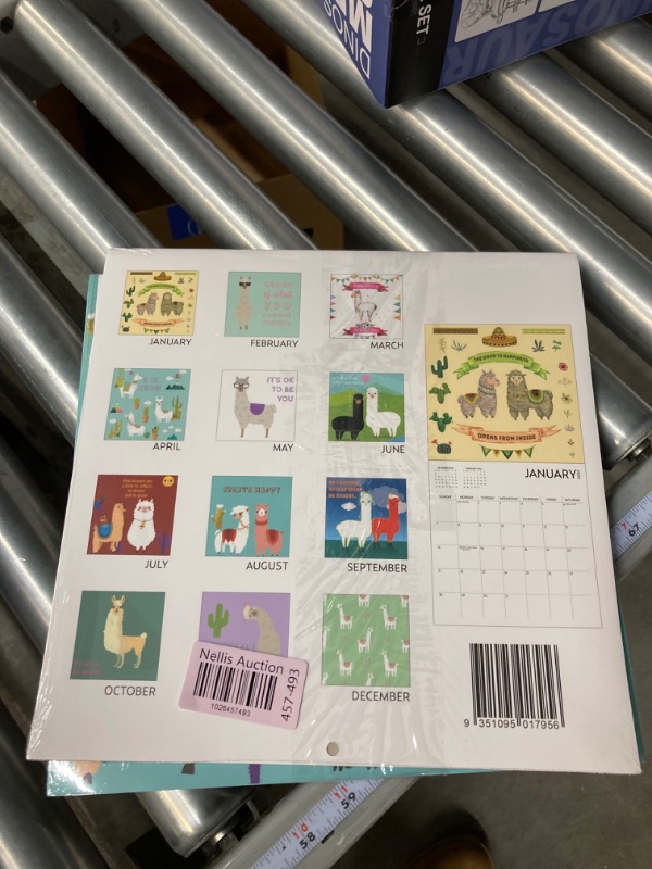 Photo 2 of Llama Love Calendar 2024 with Sticker Pack, 12 x 12 inch, Inspiration Quotes, Llama Gift, Llama Wall Calendar and Sticker Set 2 PACK 