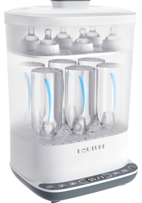 Photo 1 of Baby Bottle Sterilizer, 6-in-1 HAUTURE Bottle Sterilizer and Dryer, Electric Steam Bottle Sanitizer for Baby stuffs, Baby Bottles & Breast Pump Accessories
