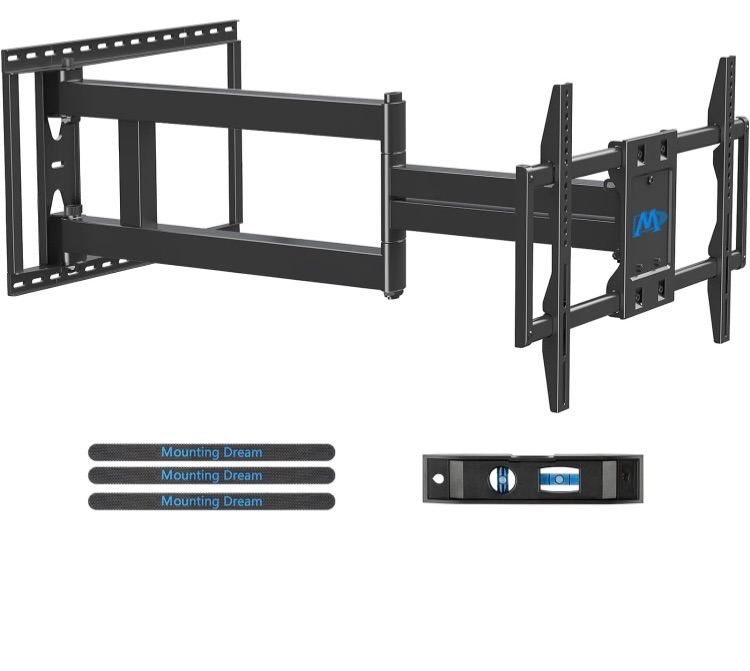 Photo 1 of Mounting Dream Long Arm TV Wall Mount for Most 42-90 Inch TV, 40 Inch Extension TV Mount Swivel and Tilt, Full Motion Mount Fits Max VESA 800x400mm, 150 lbs. Loading, 16”,18”, 24” Studs