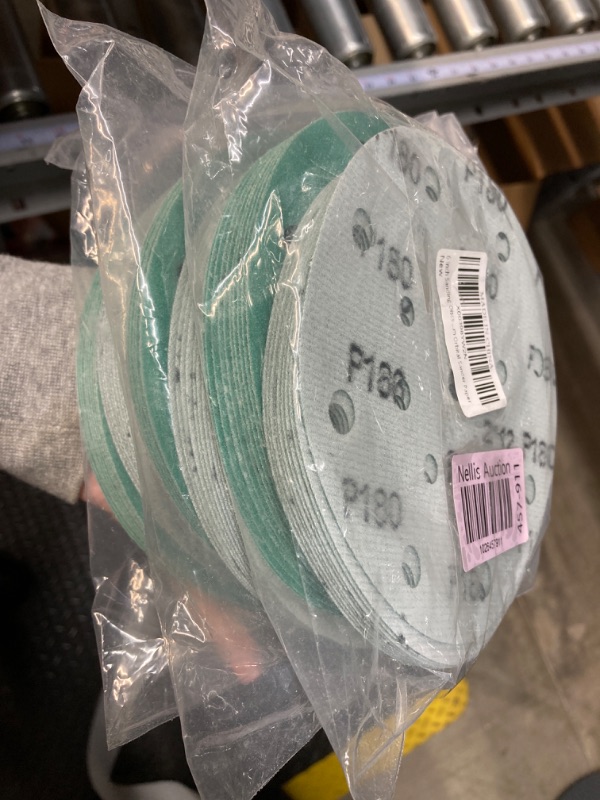 Photo 2 of 3 packs of 120 Grit Sanding Discs 6-Inch 17-Holes Wet Dry Film Sandpaper for Random Orbital Sander,20 Pack