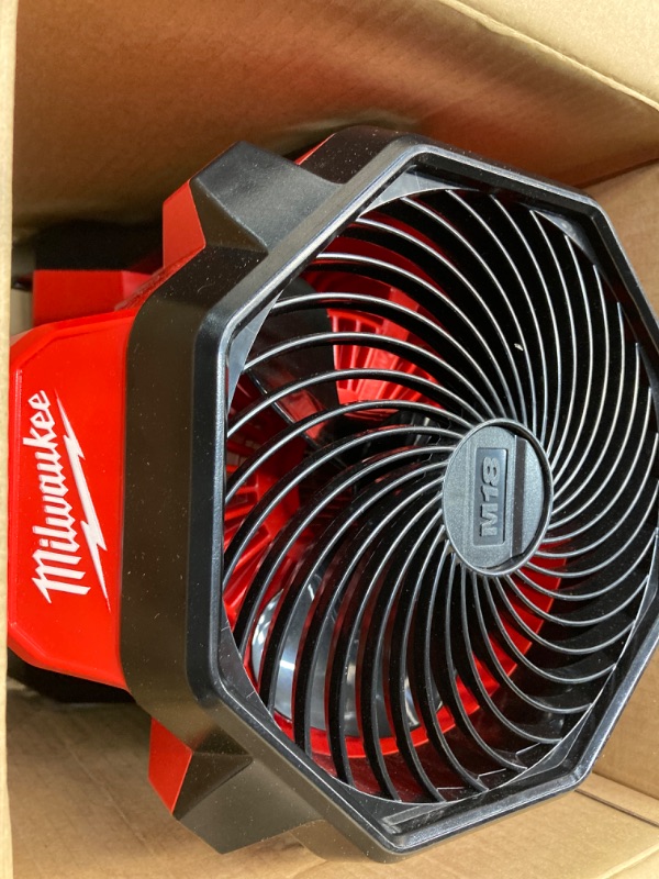 Photo 3 of itonotry Milwaukee 0886-20 M18 18-Volt 2,350-Rpm Adjustable Jobsite Fan w/AC Adapter (Item_by#MaxTool Super Sale,ket134121983572589