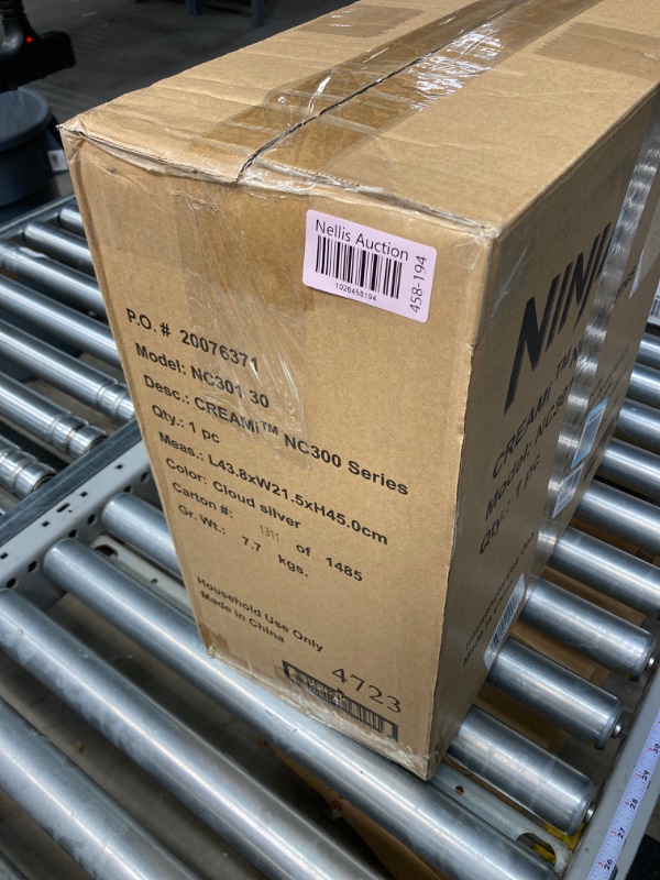 Photo 1 of ***USED, NEEDS CLEANED*** Ninja NC301 CREAMi Ice Cream Maker, for Gelato, Mix-ins, Milkshakes, Sorbet, Smoothie Bowls & More, 7 One-Touch Programs, with (2) Pint Containers & Lids, Compact Size, Perfect for Kids, Silver 7 Functions + (2) 16 oz. Pints