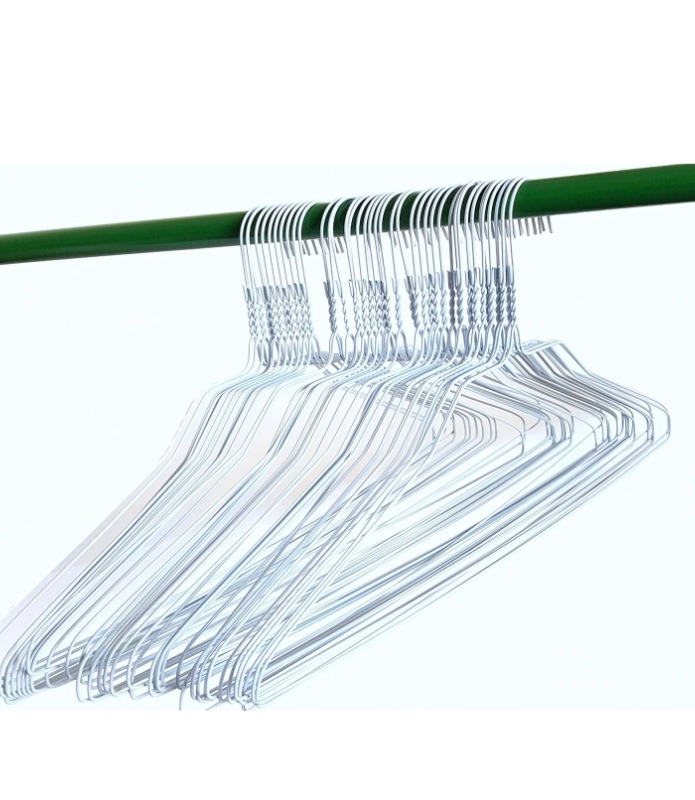 Photo 1 of 200 White Wire Hangers 18" Standard White Clothes Hangers (200, White)