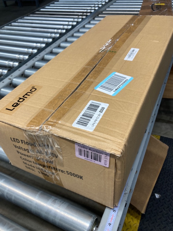 Photo 1 of LEDMO 30000 Lumen Work Lights with Stand,150W Three-Head Portable Removable Led Work Light 5000K, Adjustable Metal Telescoping Tripod Indoor and Outdoor Waterproof with 10Ft Power Cord Red