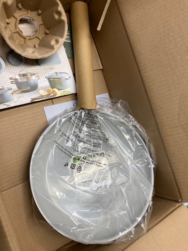 Photo 1 of GreenPan Reserve Hard Anodized Healthy Ceramic Nonstick 10" and 12" Frying Pan Skillet Set, Gold Handle, Induction, PFAS-Free, Dishwasher Safe, Oven Safe, Purple Induction Suitable Eggplant Purple 10" and 12" Frying Pan Skillet Set