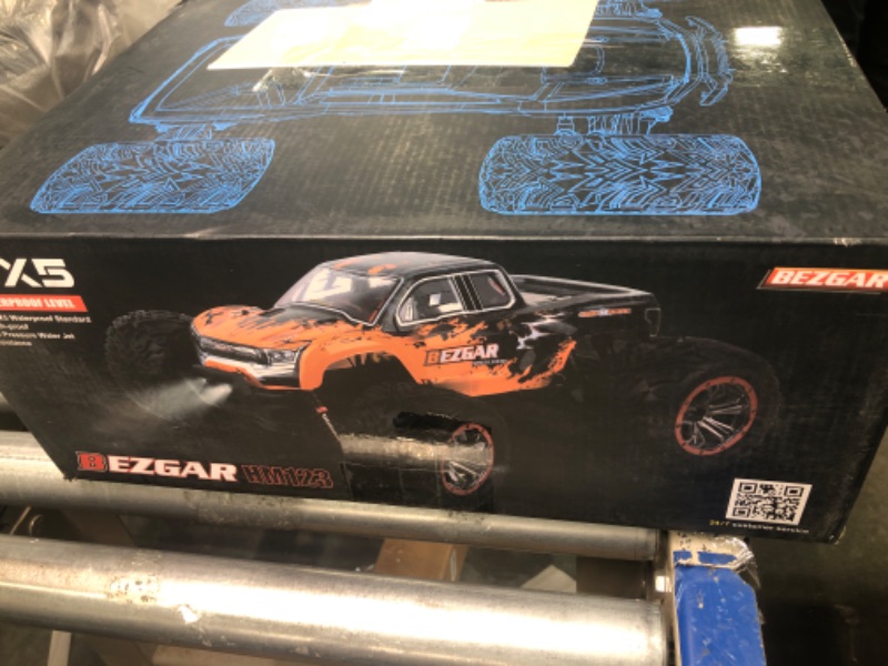 Photo 5 of BEZGAR HM123 Hobby Grade 1:12 Scale RC Trucks, 4WD High Speed 45 Km/h All Terrains Electric Toy Off Road RC Monster Truck Vehicle Car with Rechargeable Battery for Boys and Adults