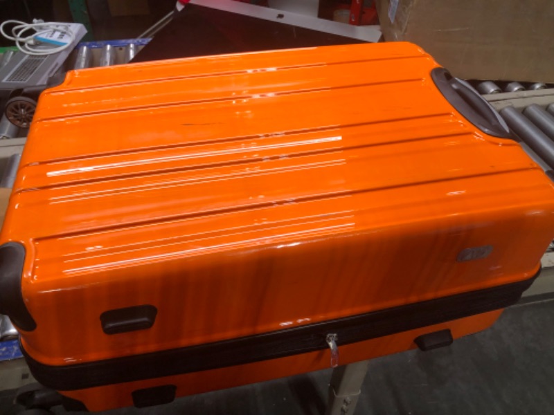 Photo 7 of Coolife Luggage 3 Piece Set Suitcase Spinner Hardshell Lightweight TSA Lock (orange)