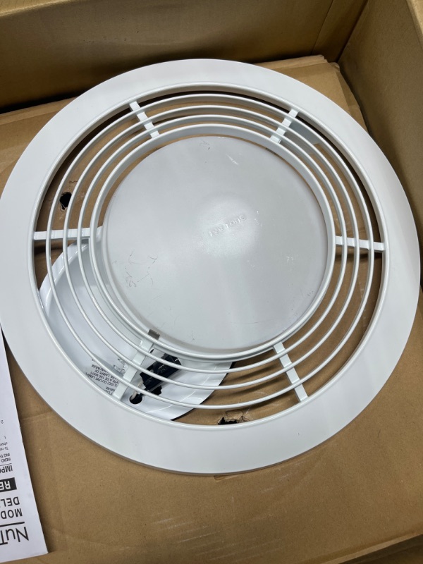 Photo 3 of **USED** ** BROKEN GLASS** Broan-Nutone QT9093WH Heater, Fan, and Light Combo for Bathroom and Home, 4.0 Sones, 1500-Watt Heater and 100-Watt Light, 110 CFM , White