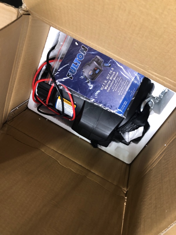 Photo 1 of Fulton 500621 XLT Powered Winch with Wireless Remote - 10,000 lbs. Capacity, Black