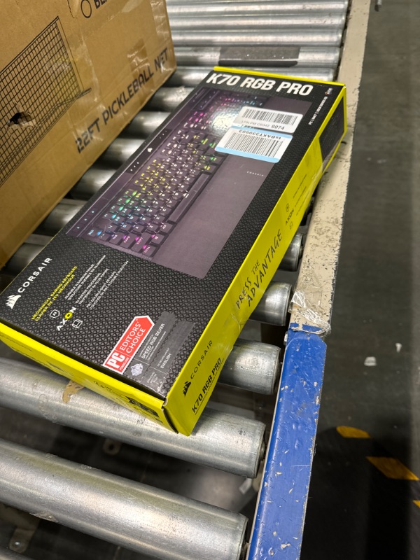 Photo 1 of Corsair K70 RGB PRO Wired Mechanical Gaming Keyboard (CHERRY MX RGB Speed Switches: Linear and Rapid, 8,000Hz Hyper-Polling, PBT DOUBLE-SHOT PRO Keycaps, Soft-Touch Palm Rest) QWERTY, NA - Black Cherry Speed- Fast K70 RGB PRO Black