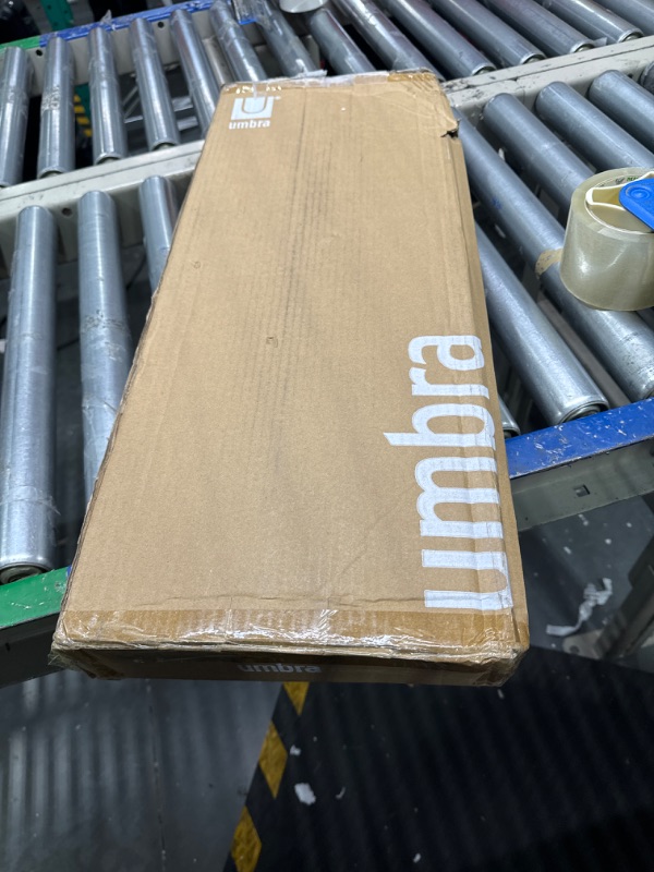 Photo 1 of Umbra Exhibit Wall Frame with Metal Rod for Hanging-Rimless Design-Suitable for Living Room & Phantom Wall Picture Frame, 8 x 10, Floating Frame, Black Black 5 Opening Modern Frame + Frame, 8 x 10, Black