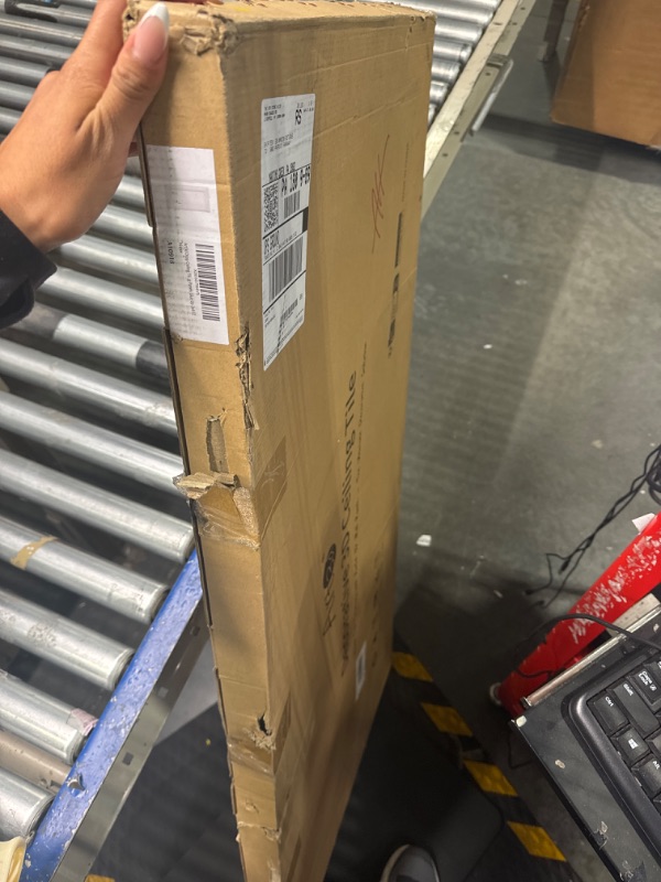 Photo 1 of Art3d Drop Ceiling Tiles 24x48 inch White (12-Pack, 96 Sq.ft), 3D Wainscoting Panels Glue Up 2x4 FT 24"x48" Matt White 12