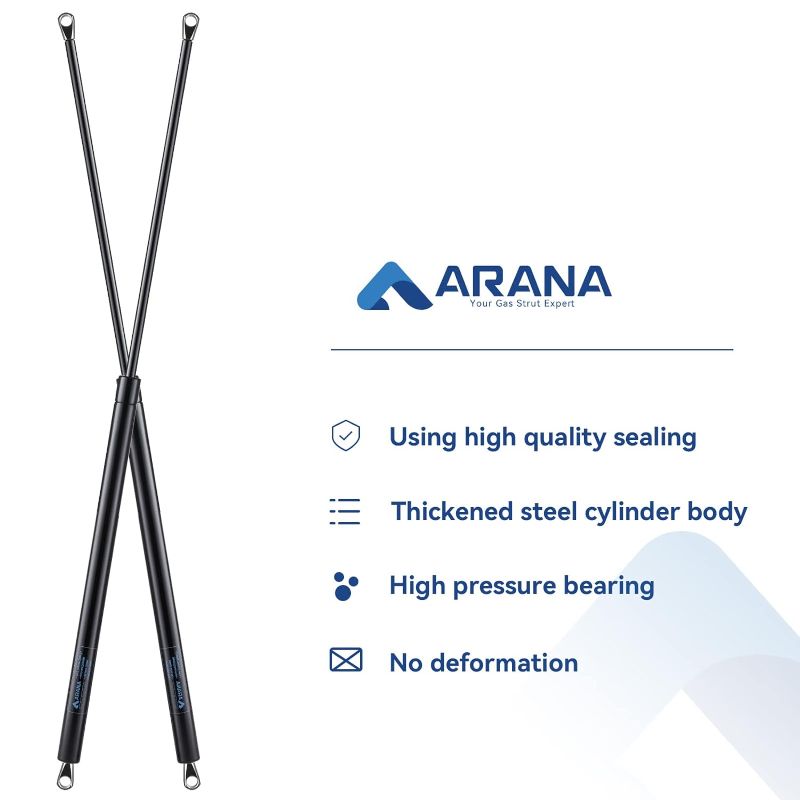 Photo 1 of ARANA PM3990 28 inch 150 Lb Gas Struts Spring Shocks 3108392.139 3310555.010 28.74 inch 150Lb Lift Support for RV Camper Awning Heavy-Duty Trap Door Tonneau Cover, Set of 2