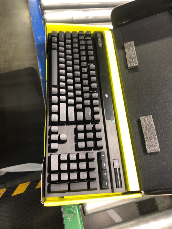 Photo 3 of Corsair K70 RGB PRO Wired Mechanical Gaming Keyboard (CHERRY MX RGB Speed Switches: Linear and Rapid, 8,000Hz Hyper-Polling, PBT DOUBLE-SHOT PRO Keycaps, Soft-Touch Palm Rest) QWERTY, NA - Black Cherry Speed- Fast K70 RGB PRO Black