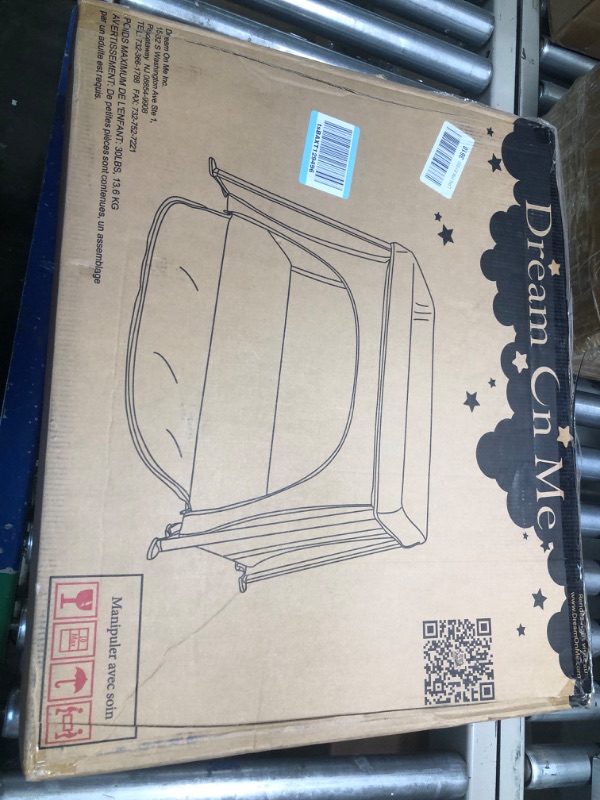 Photo 1 of Dream On Me Travel Light Playard with Mesh Zipper Door in Black Black Playard with Zipper Door