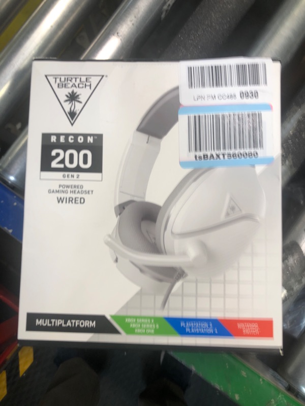 Photo 2 of Turtle Beach Recon 200 Gen 2 Powered Gaming Headset for Xbox Series X, Xbox Series S, & Xbox One, PlayStation 5, PS4, Nintendo Switch, Mobile, & PC with 3.5mm connection - White