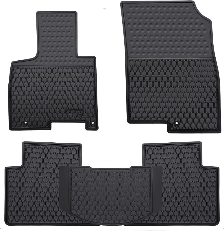 Photo 1 of Megiteller Car Floor Mats Custom Fit for Hyundai Tucson 2023 2022 2021 2020 2019 2018 2017 2016 Odorless Washable Heavy Duty Rubber (All Weather) Floor Liners Set Black Black Tucson 2022-2023
