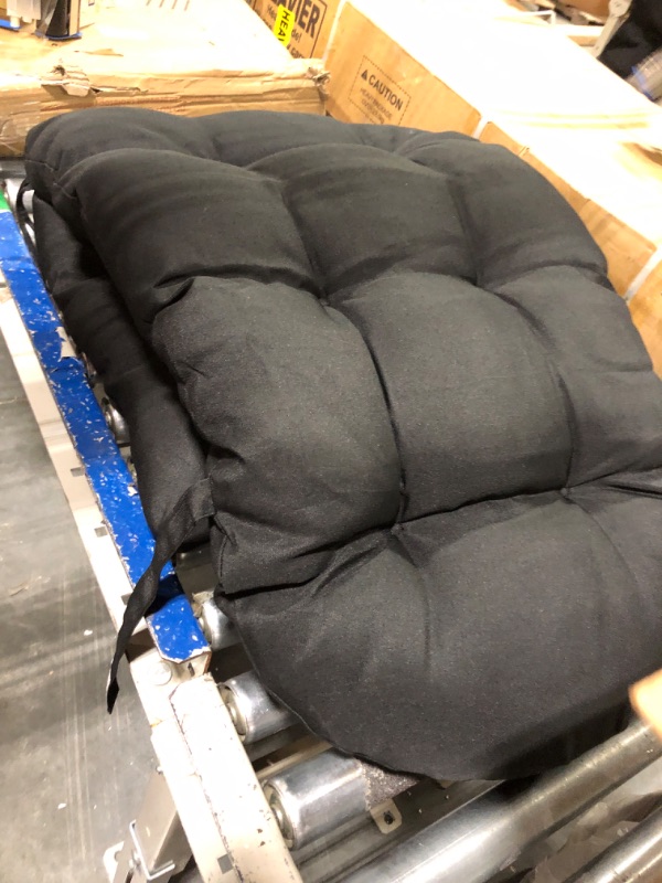 Photo 1 of College Covers Indoor/Outdoor Adirondack Patio Seat Cushion, 1 Count (Pack of 1), Black https://a.co/d/b06XXj6