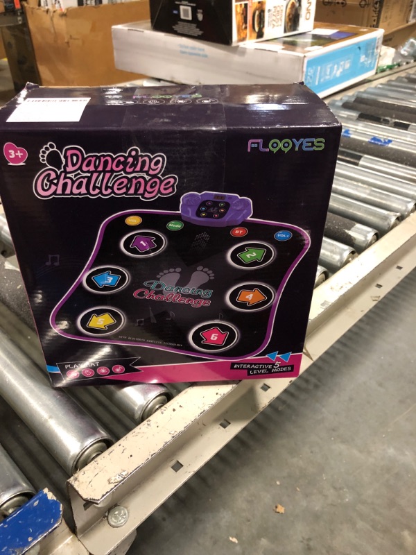 Photo 1 of Dance Mat Toys for 3-12 Year Old Kids, Electronic Dance Pad with Light-up 6-Button Wireless Bluetooth, Music Dance with 5 Game Modes, Christmas Toys Gifts for 3 4 5 6 7 8 9 10+ Year Old Girls